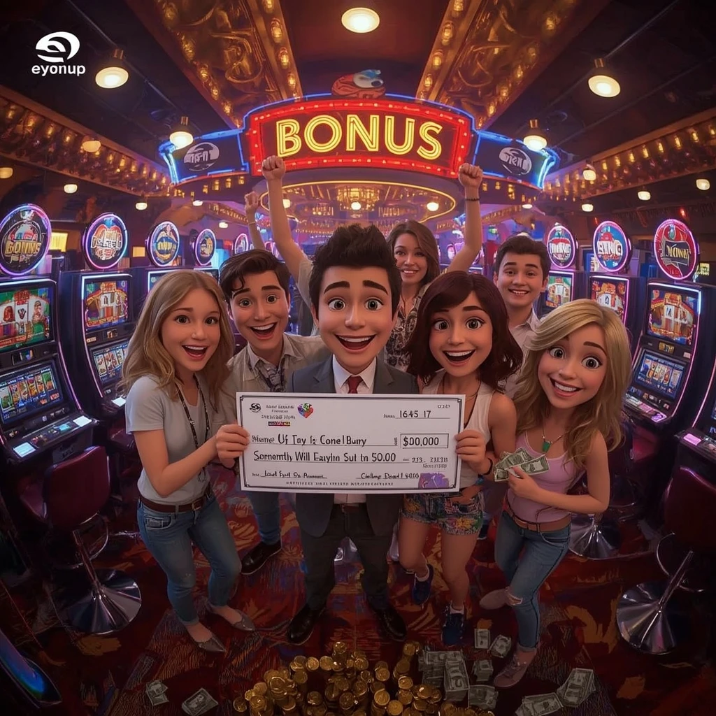 bonus in man's hands at PLAYWISE365 CASINO