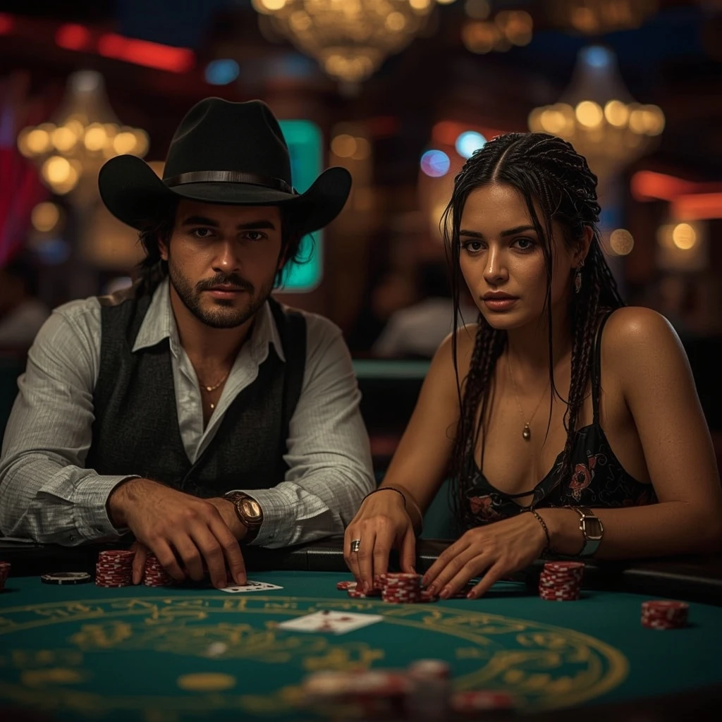 photo of two poker players PLAYWISE365 CASINO
