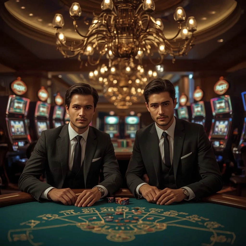 Two poker players at PlayWise365 Casino